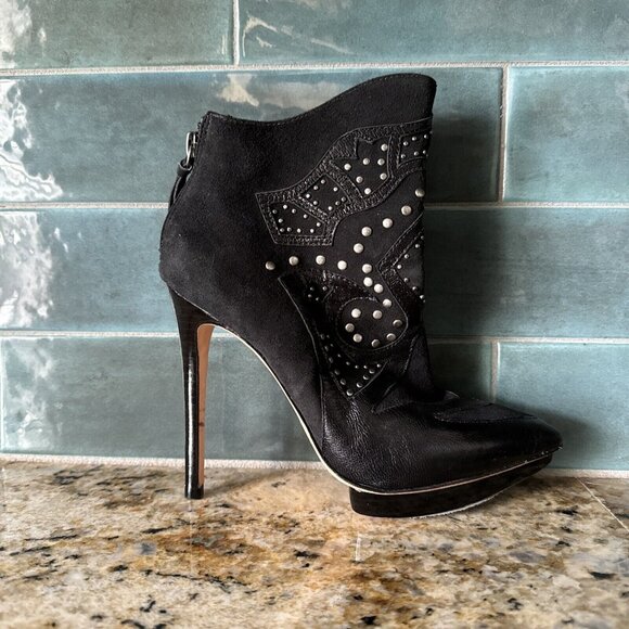 Alice‎ Oliva Boots Platform Stiletto Boot Sexy Studded 5.5 35 Witchy Goth Egirl - Picture 7 of 11